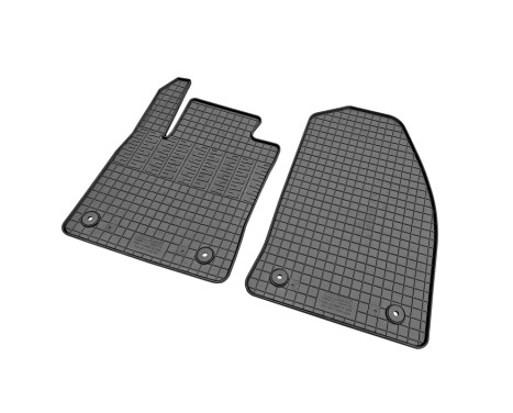 Rubber mats suitable for Ford Transit Courier 2023- (2-piece with mounting points), Image 3
