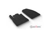 Rubber mats suitable for Ford Transit Courier (Cargo) 2023- (T profile 2-piece + mounting clips)