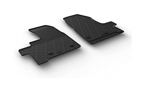 Rubber mats suitable for Ford Transit Custom Furgon/Kombi (2-piece)