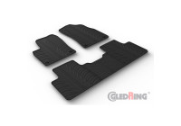 Rubber mats suitable for Geely StarRay 2022- (T profile 5-piece + mounting clips)