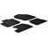 Rubber mats suitable for Honda Civic 2012- (T-Design 4-piece + mounting clips)