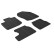 Rubber mats suitable for Honda Civic Diesel 2012- (T-Design 4-piece + mounting clips)