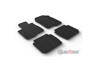 Rubber mats suitable for Honda CR-V VI 2023- (T profile 4-piece + mounting clips)