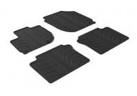 Rubber mats suitable for Honda HR-V 8/2015- (T-Design 4-piece + mounting clips)