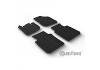 Rubber mats suitable for Honda HR-V (RV) Hybrid 2021- (T-Design 4-piece + mounting clips)