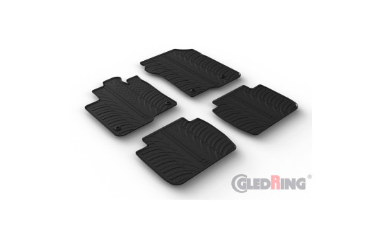 Rubber mats suitable for Honda ZR-V eHEV 2023- (T profile 4-piece + mounting clips), Image 2