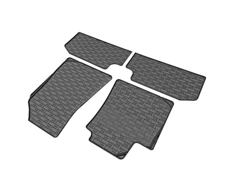 Rubber mats suitable for Hyundai e-Kona II (EV) 2023- (4-piece + mounting system), Image 3