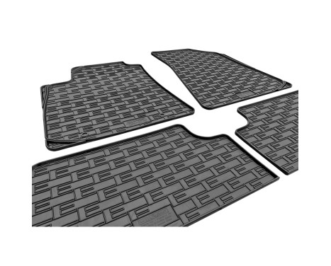 Rubber mats suitable for Hyundai e-Kona II (EV) 2023- (4-piece + mounting system), Image 4