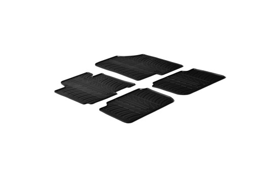 Rubber mats suitable for Hyundai Elantra sedan 2011- (T-Design 4-piece), Image 2