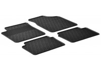 Rubber mats suitable for Hyundai i10 2008-2013 (T-Design 4-piece + mounting clips)
