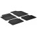 Rubber mats suitable for Hyundai i10 2008-2013 (T-Design 4-piece + mounting clips)