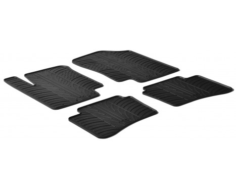 Rubber mats suitable for Hyundai i20 2008-2014 (T-Design 4-piece)