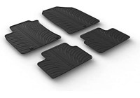 Rubber mats suitable for Hyundai i30 2/2017- (T-Design 4-piece + mounting clips)