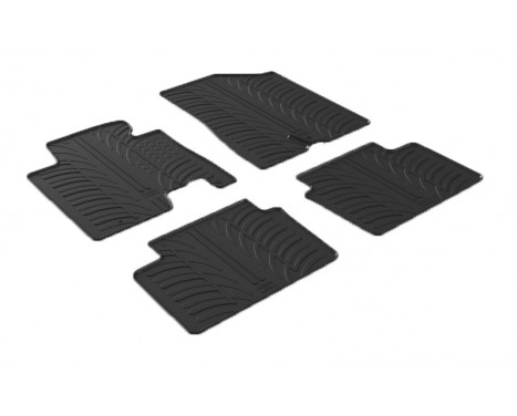 Rubber mats suitable for Hyundai i30 / Kia Cee'd 9/2015- (T-Design 4-piece)