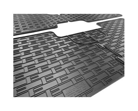 Rubber mats suitable for Hyundai Ioniq 5 (NE) 2020- (3-piece with mounting points), Image 6