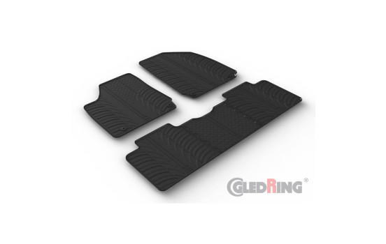 Rubber mats suitable for Hyundai Ioniq 6 (CE) 2022- (T profile 5-piece)