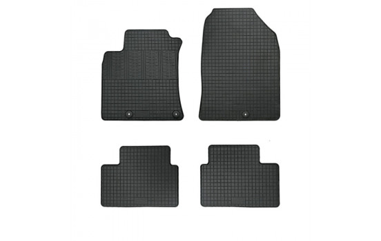 Rubber mats suitable for Hyundai Ioniq (AE) 2016-2019 (4-piece with mounting points)