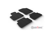 Rubber mats suitable for Hyundai Santa FÃ© IV (TM) Hybrid/PHEV 2020- (T profile 4-piece)