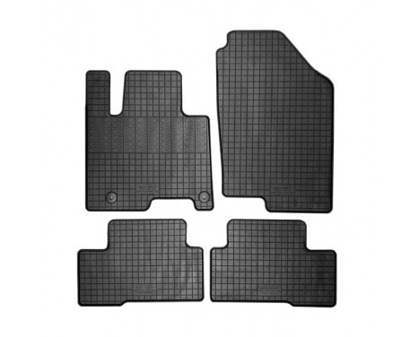 Rubber mats suitable for Hyundai Tucson (NX4E) Full Hybrid 2020- (4-piece + mounting system)