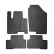 Rubber mats suitable for Hyundai Tucson (NX4E) Full Hybrid 2020- (4-piece + mounting system)