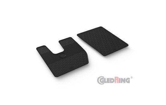 Rubber mats suitable for Iveco S-Way 2019- (G profile 2 pieces + mounting clips)