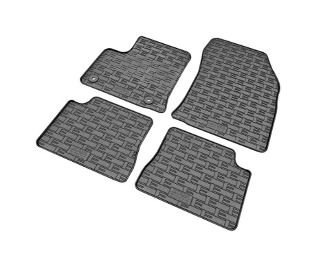 Rubber mats suitable for Jeep Avenger (electric) 2023- (4-piece + mounting system), Image 2