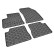 Rubber mats suitable for Jeep Avenger (electric) 2023- (4-piece + mounting system), Thumbnail 3