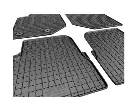 Rubber mats suitable for Jeep Avenger (petrol) 2023- (4-piece + mounting system), Image 4