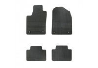 Rubber mats suitable for Jeep Grand Cherokee (WK2) 2017- (4-piece + mounting system)
