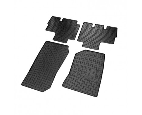 Rubber mats suitable for Jeep Wrangler III (JK) 2007-2018 (4-piece + mounting system), Image 3