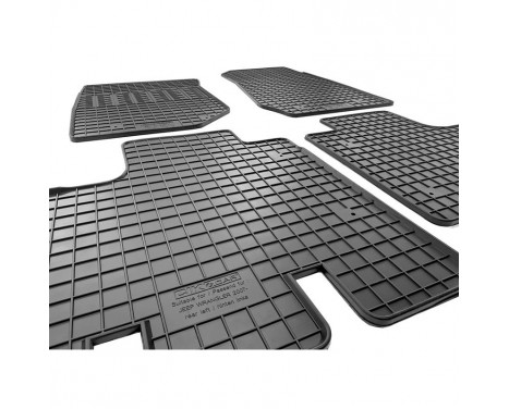 Rubber mats suitable for Jeep Wrangler III (JK) 2007-2018 (4-piece + mounting system), Image 4