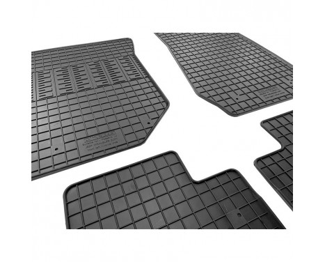 Rubber mats suitable for Jeep Wrangler III (JK) 2007-2018 (4-piece + mounting system), Image 5