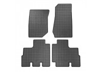 Rubber mats suitable for Jeep Wrangler III (JK) 2007-2018 (4-piece with mounting points)