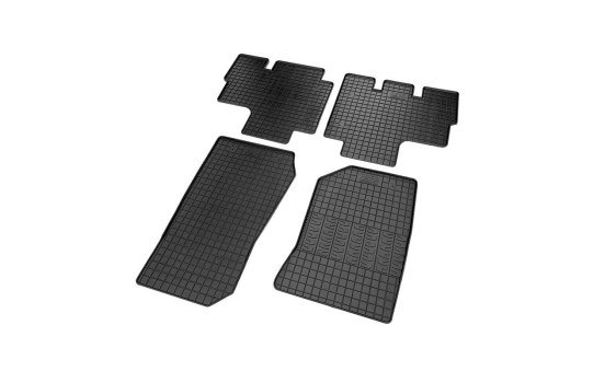 Rubber mats suitable for Jeep Wrangler III (JK) 2007-2018 (4-piece with mounting points), Image 3