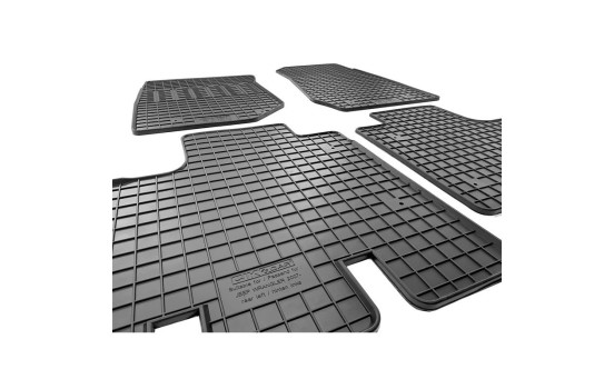 Rubber mats suitable for Jeep Wrangler III (JK) 2007-2018 (4-piece with mounting points), Image 4