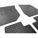 Rubber mats suitable for Jeep Wrangler III (JK) 2007-2018 (4-piece with mounting points), Thumbnail 5