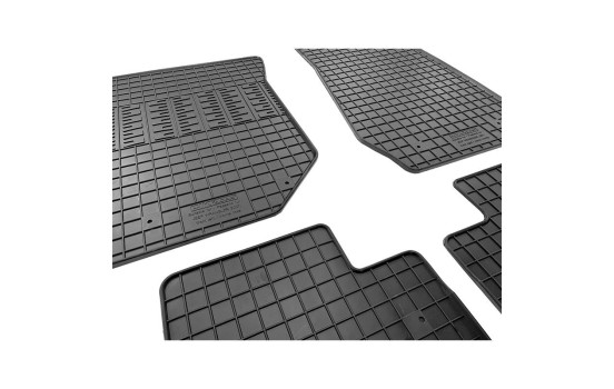 Rubber mats suitable for Jeep Wrangler III (JK) 2007-2018 (4-piece with mounting points), Image 5