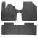 Rubber mats suitable for Kia EV6 2021- (3-piece + mounting system)