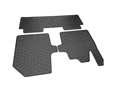 Rubber mats suitable for Kia EV6 2021- (3-piece + mounting system), Image 3