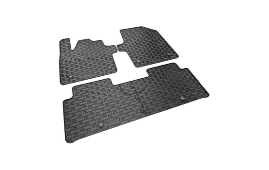 Rubber mats suitable for Kia EV6 2021- (3-piece with mounting points), Image 2