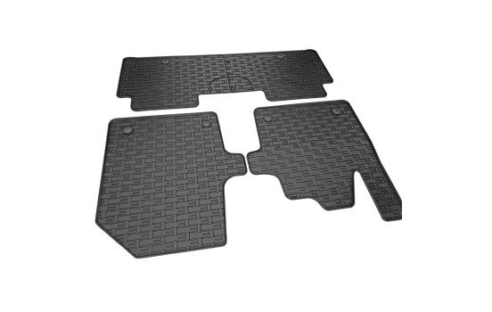 Rubber mats suitable for Kia EV6 2021- (3-piece with mounting points), Image 3