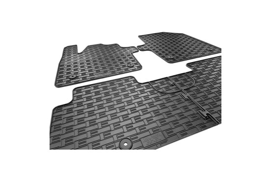 Rubber mats suitable for Kia EV6 2021- (3-piece with mounting points), Image 4