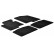Rubber mats suitable for Kia Optima 2012- (T-Design 4-piece + mounting clips)