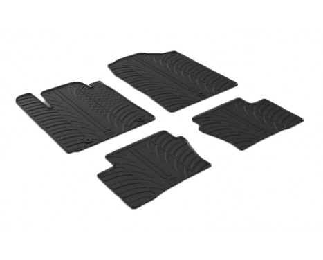 Rubber mats suitable for Kia Picanto 2017- (T-Design 4-piece