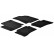 Rubber mats suitable for Kia Rio 5-door 2011- (T-Design 4-piece + mounting clips)