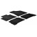 Rubber mats suitable for Kia Sorento 2009-2015 (T-Design 4-piece + mounting clips)