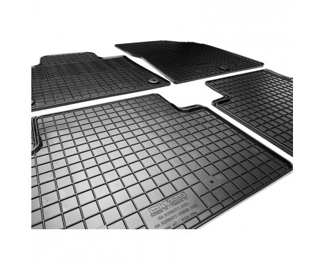 Rubber mats suitable for Kia Sorento IV (MQ4) 2020- excl. Hybrid (4-piece with mounting points), Image 5