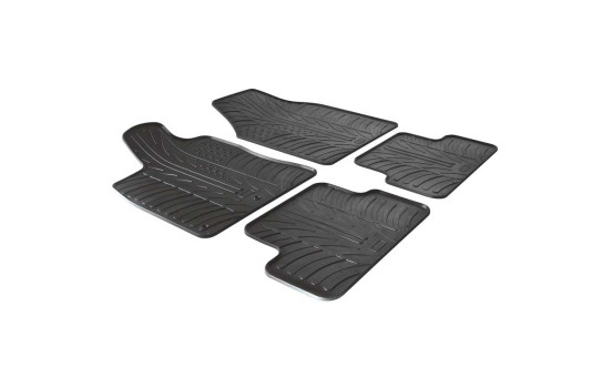 Rubber mats suitable for Kia Soul 2014- (T profile 4-piece)