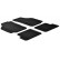 Rubber mats suitable for Lancia Ypsilon 2003-2011 (T-Design 4-piece + mounting clips)