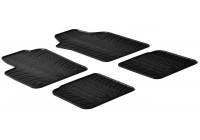 Rubber mats suitable for Lancia Ypsilon 2011- (T-Design 4-piece + mounting clips)